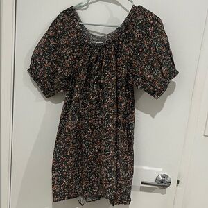 Doen Chestnut Dress in Black Petit Jardin